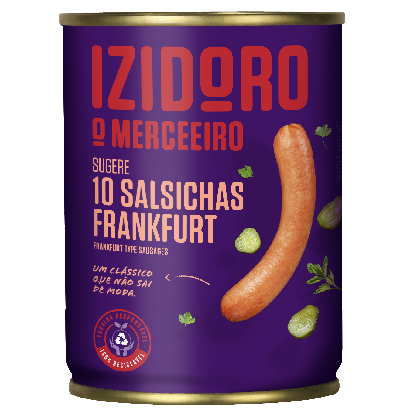 Salsichas Porco Frankfurt 10un