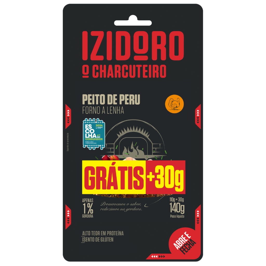 Fiambre Peito Peru Forno a Lenha Fatiado Fatias Finas 110g + 30g Oferta