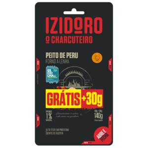 Fiambre Peito Peru Forno a Lenha Fatiado Fatias Finas 110g + 30g Oferta