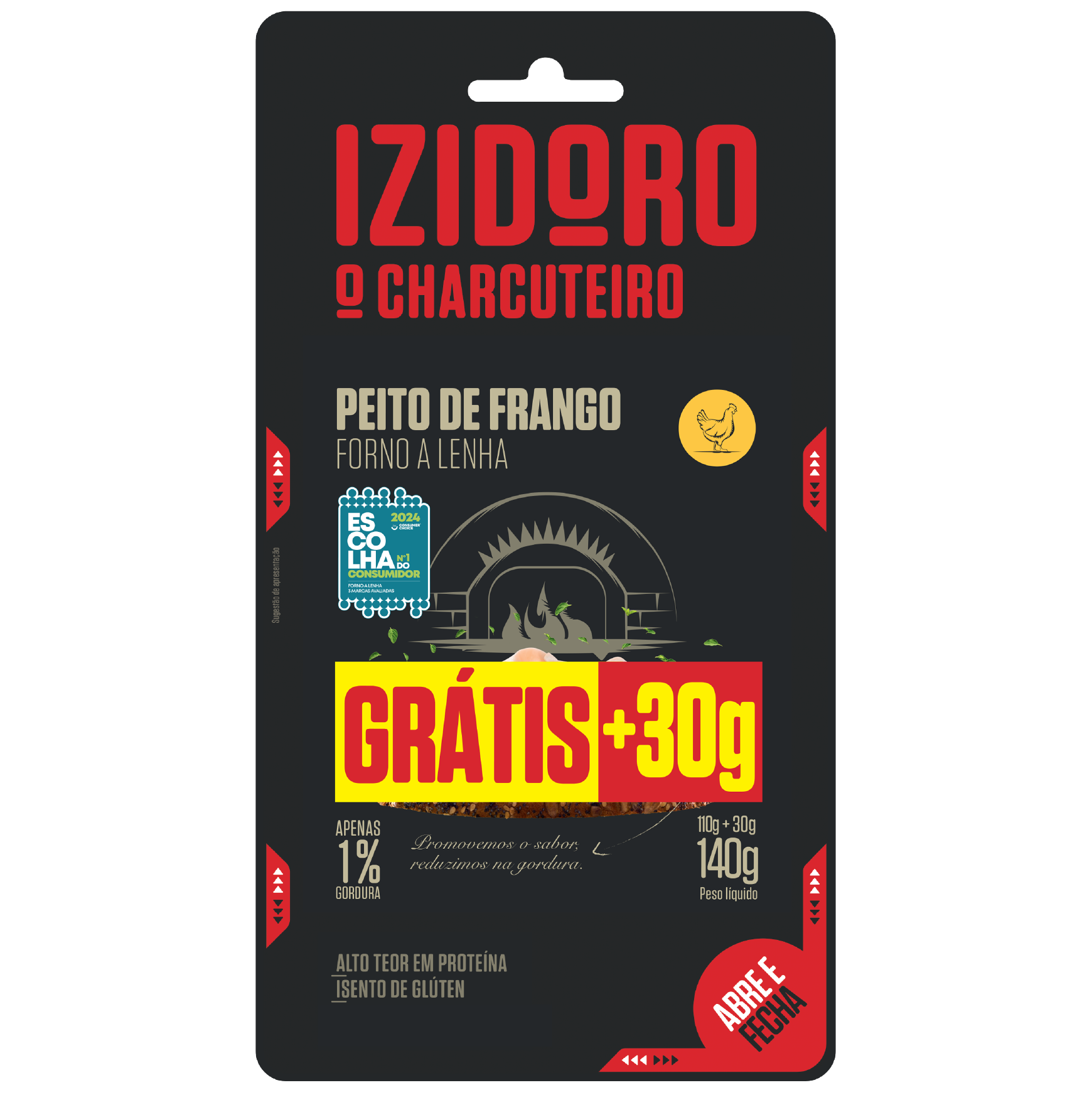 Fiambre Peito de Frango Forno a Lenha 110g + 30g Oferta