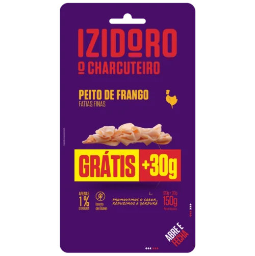 Fiambre Peito Frango Fatiado Fatias Finas 120g + 30g Oferta