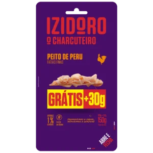 Fiambre Peito Peru Fatiado Fatias Finas 120g + 30g oferta