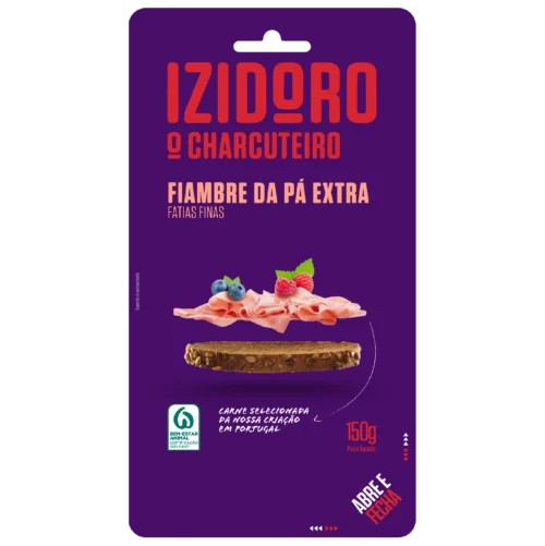 Fiambre da Pá Extra Fatias Finas Izidoro 150g