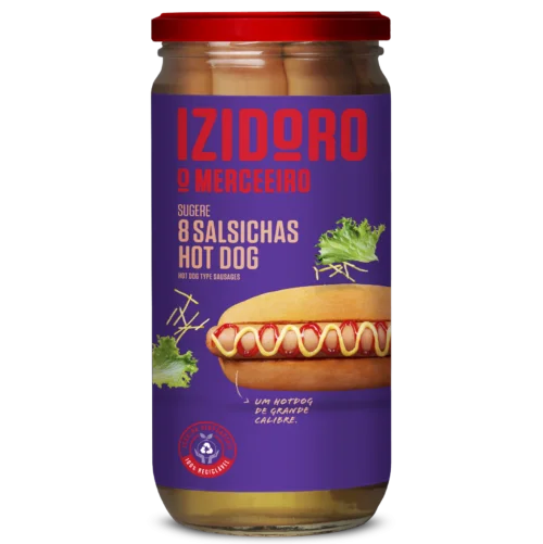 Salsichas Porco Hot Dog 8un