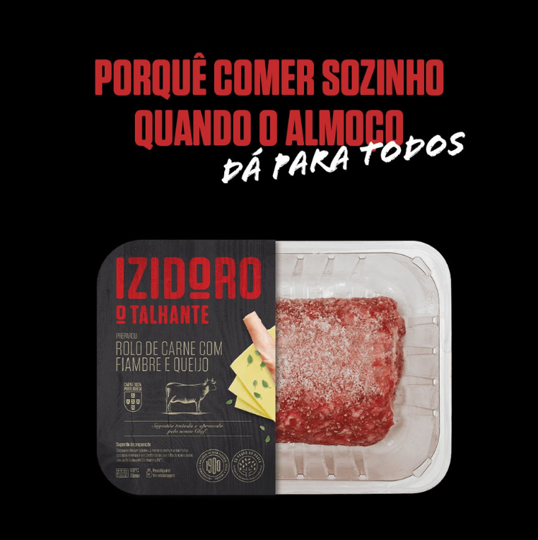 Rolo de Carne Suíno Queijo e Fiambre 700g (Caixa 4un) - Image 3